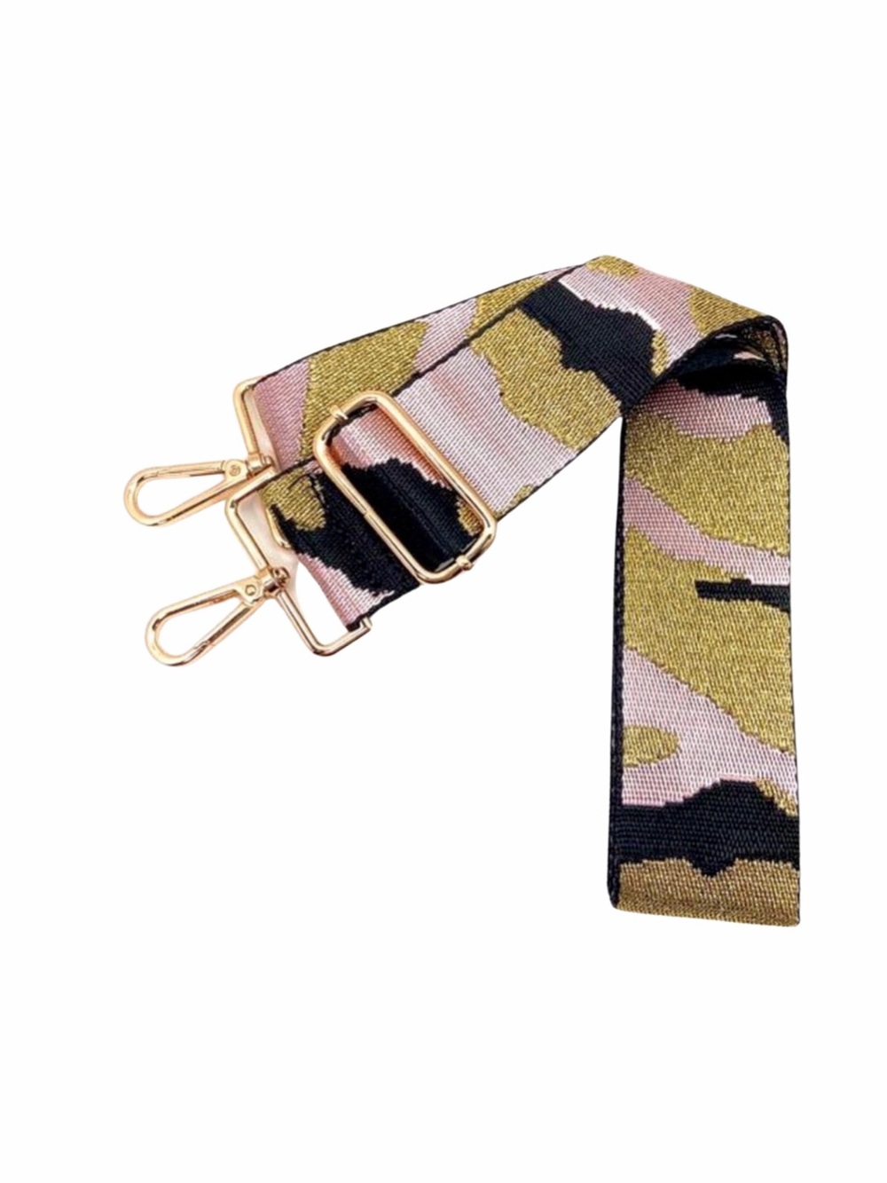 Pink‎ & Gold Camouflage Adjustable Bag Strap